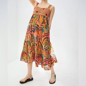 FARM RIO Crochet Maxi Dress Size XS